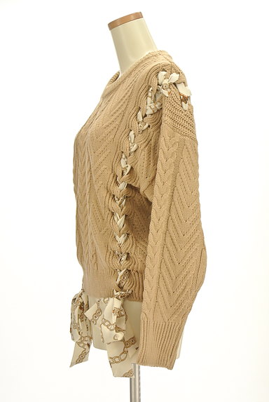 MURUA（ムルーア）の古着「スカーフ織り込みケーブル長袖ニット（ニット）」大画像３へ