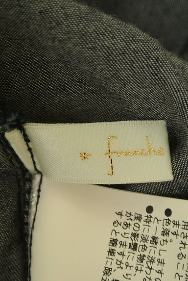 Franche lippee（フランシュリッペ）の古着「革アクセント七分袖デニムシャツ（カジュアルシャツ）」大画像６へ