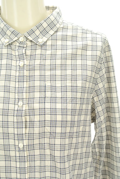 Cloth&Cross（クロス＆クロス）の古着「チェック柄コットンシャツ（カジュアルシャツ）」大画像４へ