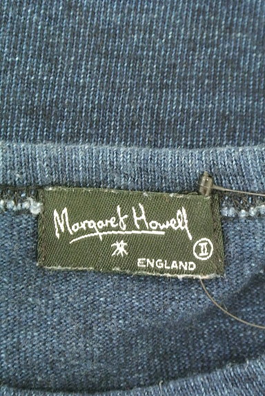 MARGARET HOWELL（マーガレットハウエル）の古着「インディゴクルーネックTシャツ（カットソー・プルオーバー）」大画像６へ