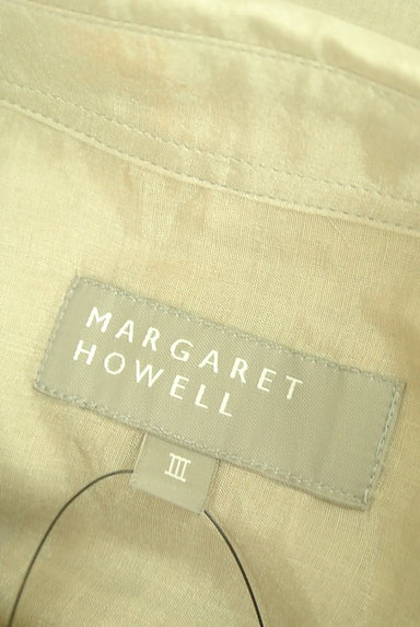 MARGARET HOWELL（マーガレットハウエル）の古着「微光沢シアーブラウス（カジュアルシャツ）」大画像６へ