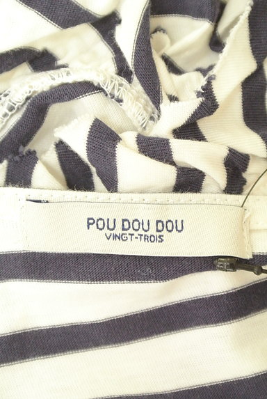 POU DOU DOU（プードゥドゥ）の古着「袖フリルボーダーカットソー（カットソー・プルオーバー）」大画像６へ