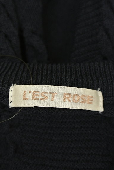 L'EST ROSE（レストローズ）の古着「ビジューボタンケーブルカーディガン（カーディガン・ボレロ）」大画像６へ