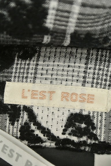 L'EST ROSE（レストローズ）の古着「フロッキー花柄ミディ丈スカート（スカート）」大画像６へ