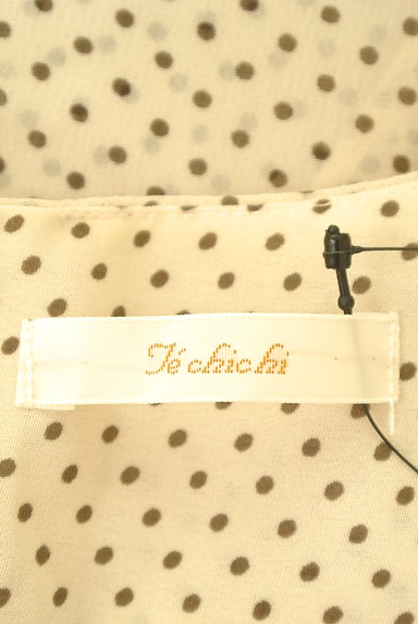 Te chichi（テチチ）の古着「ミニドット柄衿捻りブラウス（カットソー・プルオーバー）」大画像６へ
