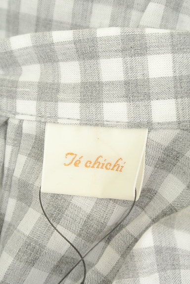 Te chichi（テチチ）の古着「襟付きチェックブラウス（カットソー・プルオーバー）」大画像６へ