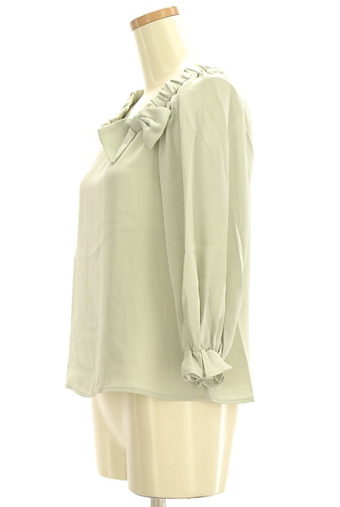 Couture Brooch（クチュールブローチ）の古着「リボン付袖ギャザーブラウス（カットソー・プルオーバー）」大画像３へ