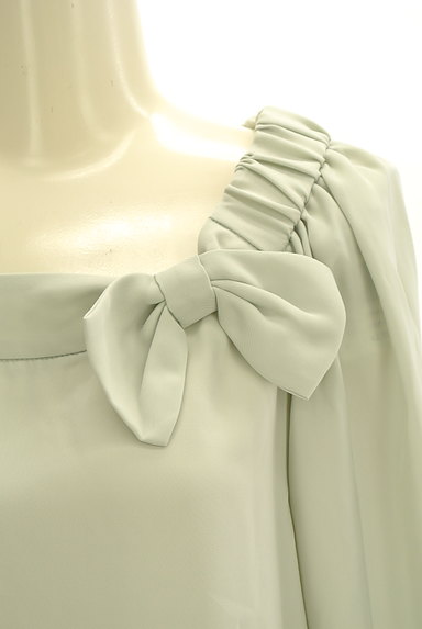 Couture Brooch（クチュールブローチ）の古着「リボン付袖ギャザーブラウス（カットソー・プルオーバー）」大画像４へ