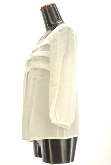 Couture Brooch（クチュールブローチ）の古着「ガーリー光沢シフォンブラウス（カットソー・プルオーバー）」大画像３へ