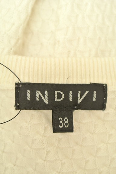 INDIVI（インディヴィ）の古着「ワンカラーニット（カットソー・プルオーバー）」大画像６へ