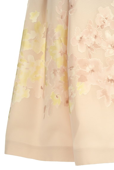 LAISSE PASSE（レッセパッセ）の古着「ミディ丈花柄シアーフレアスカート（スカート）」大画像５へ
