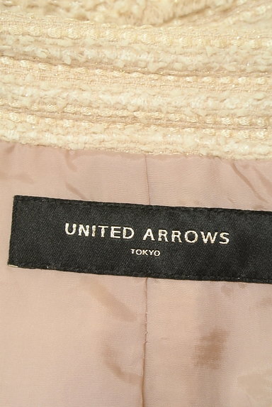 UNITED ARROWS（ユナイテッドアローズ）の古着「ラメツイードノーカラージャケット（ジャケット）」大画像６へ