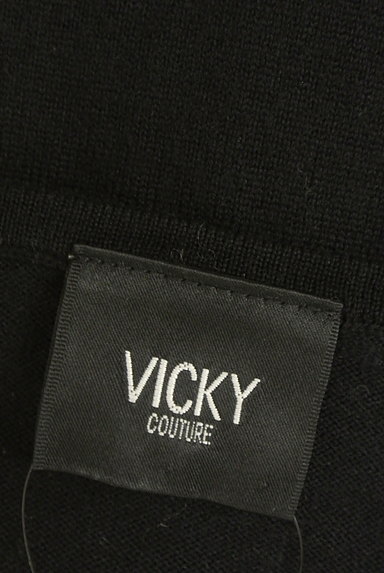VICKY（ビッキー）の古着「Ｖネック７分袖黒ニット（ニット）」大画像６へ