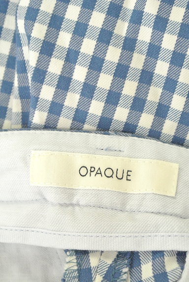 OPAQUE（オペーク）の古着「ギンガムチェック柄ストレートパンツ（パンツ）」大画像６へ