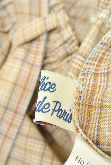 Clice de Paris（クリシェドゥパリス）の古着「ウエストリボンチェックワイドパンツ（パンツ）」大画像６へ