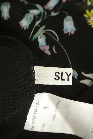 SLY（スライ）の古着「花柄シフォンロングワンピース（ワンピース・チュニック）」大画像６へ