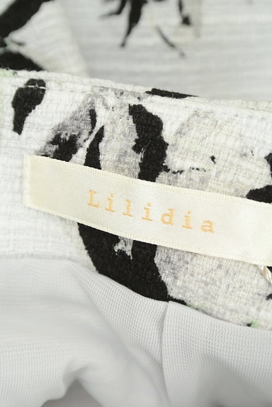 Lilidia（リリディア）の古着「花柄タックセミタイトミニスカート（スカート）」大画像６へ