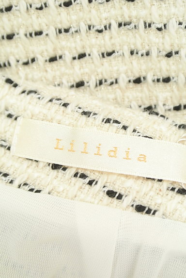 Lilidia（リリディア）の古着「ラメツイードセミタイトひざ丈スカート（スカート）」大画像６へ