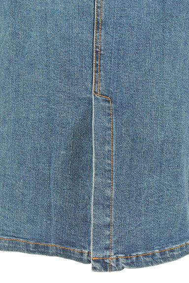 MERCURYDUO（マーキュリーデュオ）の古着「ハイウエストミモレ丈デニムスカート（スカート）」大画像５へ