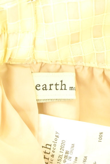 earth music&ecology（アースミュージック＆エコロジー）の古着「シアー格子柄フレアひざ丈スカート（スカート）」大画像６へ