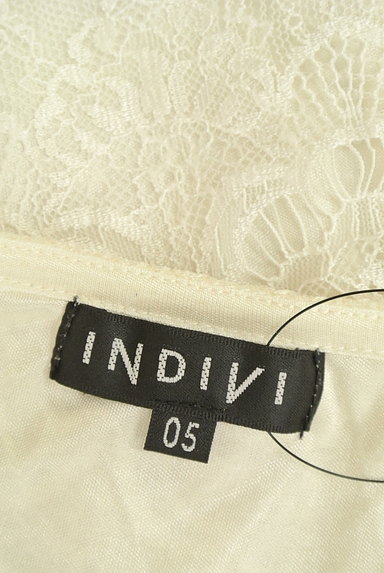 INDIVI（インディヴィ）の古着「艶刺繍レースロング丈カットソー（カットソー・プルオーバー）」大画像６へ