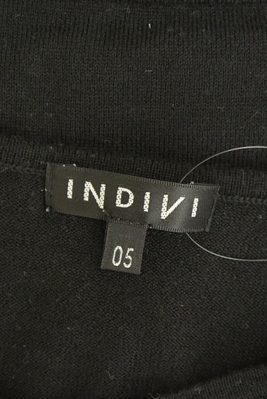 INDIVI（インディヴィ）の古着「シンプルＶネック５分袖ニット（ニット）」大画像６へ