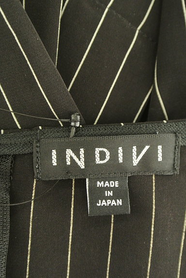 INDIVI（インディヴィ）の古着「ストライプ柄裾フリルプルオーバー（カットソー・プルオーバー）」大画像６へ