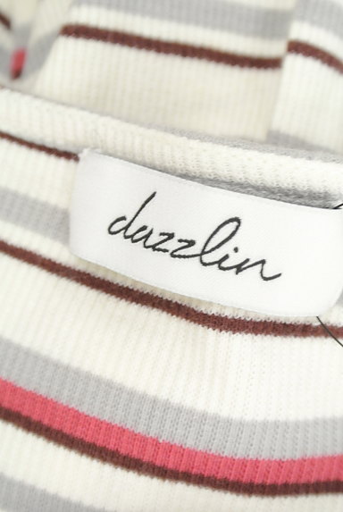 dazzlin（ダズリン）の古着「七分袖ボーダーリブカットソー（ニット）」大画像６へ