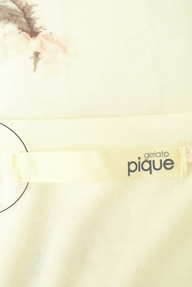 gelato pique（ジェラートピケ）の古着「羽リボン総柄ロングＴシャツ（ワンピース・チュニック）」大画像６へ