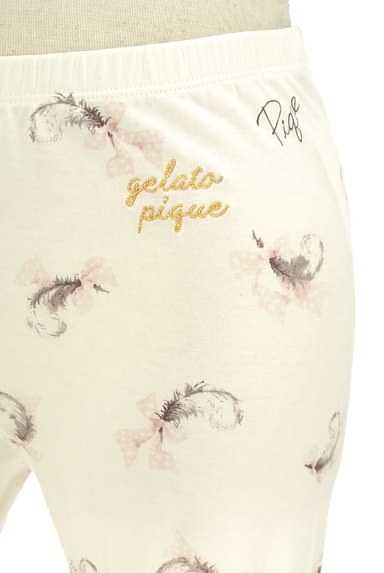 gelato pique（ジェラートピケ）の古着「羽プリント裾フリルレギンス（パンツ）」大画像４へ