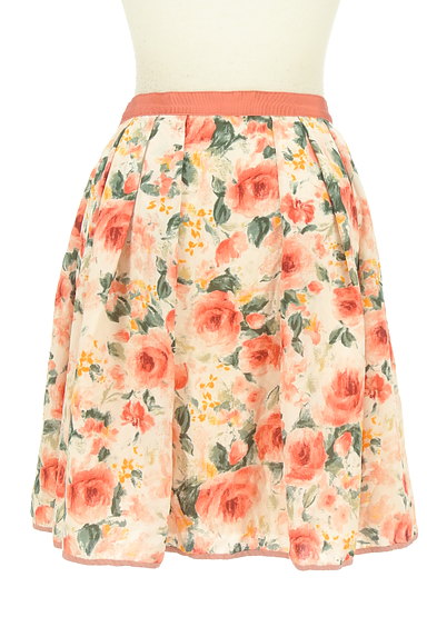LAISSE PASSE（レッセパッセ）の古着「こすれ花柄プリント膝上丈スカート（スカート）」大画像２へ