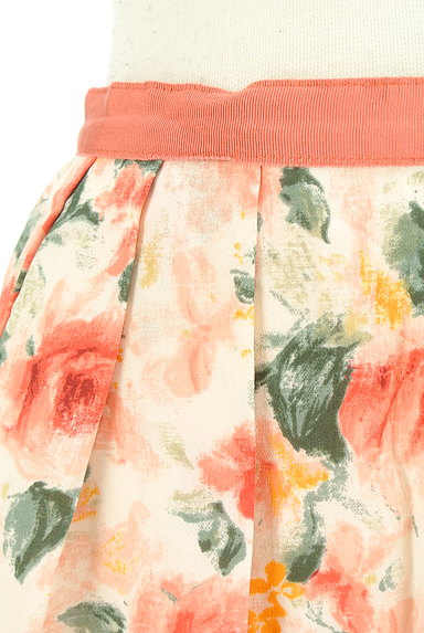LAISSE PASSE（レッセパッセ）の古着「こすれ花柄プリント膝上丈スカート（スカート）」大画像４へ