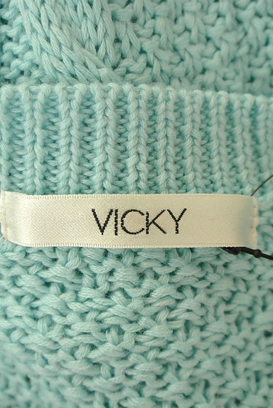 VICKY（ビッキー）の古着「ロングケーブルニット×リブミディスカート（セットアップ（ジャケット＋スカート））」大画像６へ
