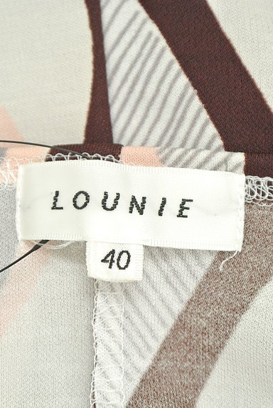 LOUNIE（ルーニィ）の古着「マルチ総柄ひざ丈７分袖ワンピース（ワンピース・チュニック）」大画像６へ
