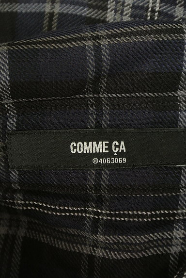 COMME CA（コムサ）の古着「チェック柄ボウタイシャツ（カジュアルシャツ）」大画像６へ