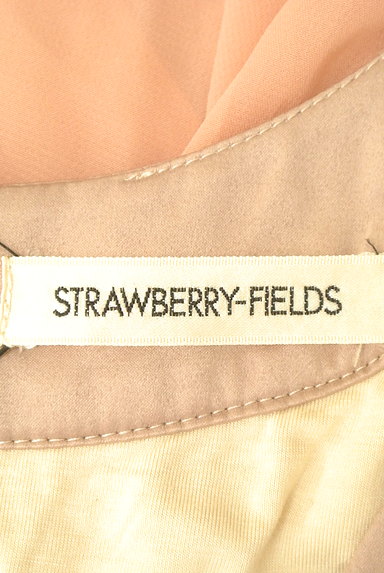 STRAWBERRY-FIELDS（ストロベリーフィールズ）の古着「膝下丈装飾バルーンシフォンワンピース（ワンピース・チュニック）」大画像６へ