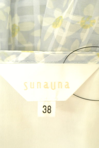 SunaUna（スーナウーナ）の古着「チェック×花柄シアープルオーバー（カットソー・プルオーバー）」大画像６へ