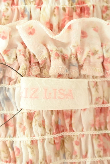 LIZ LISA（リズリサ）の古着「パフスリーブ花柄レースアップブラウス（カットソー・プルオーバー）」大画像６へ