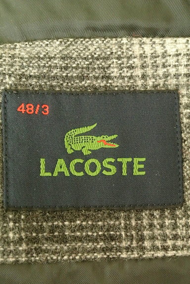 LACOSTE（ラコステ）の古着「くすみチェック柄ミディ丈ウールコート（コート）」大画像６へ