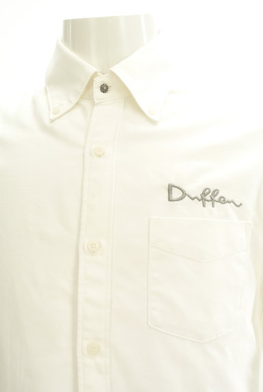 The DUFFER OF ST GEORGE（ザ　ダファーオブセントジョージ）の古着「袖ラインリブロゴ刺繍シャツ（カジュアルシャツ）」大画像４へ