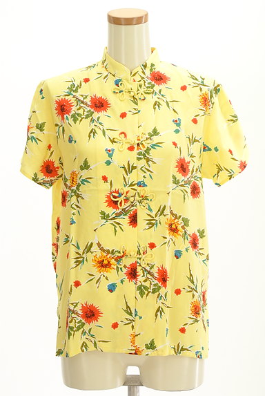 SLY（スライ）の古着「チャイナボタン花柄シャツ（カジュアルシャツ）」大画像１へ