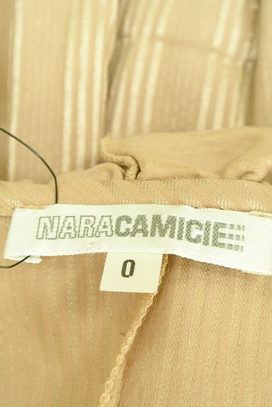 NARA CAMICIE（ナラカミーチェ）の古着「光沢ストライプ柄フリルブラウス（ブラウス）」大画像６へ