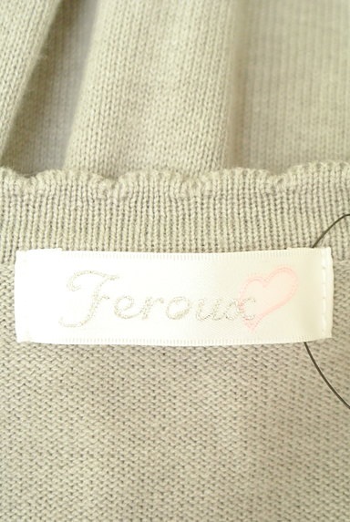 Feroux（フェルゥ）の古着「刺繍切替スカラップニット（ニット）」大画像６へ