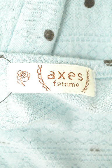 axes femme（アクシーズファム）の古着「シフォンリボンドット柄カットソー（ニット）」大画像６へ