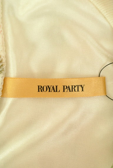ROYAL PARTY（ロイヤルパーティ）の古着「ローズ柄タイトミニワンピース（ワンピース・チュニック）」大画像６へ