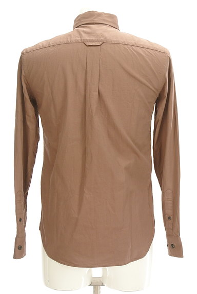 COMME CA COMMUNE（コムサコミューン）の古着「シンプルブラウンシャツ（カジュアルシャツ）」大画像２へ