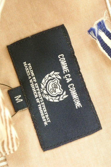 COMME CA COMMUNE（コムサコミューン）の古着「ナチュラル７分袖ノーカラーシャツ（カジュアルシャツ）」大画像６へ