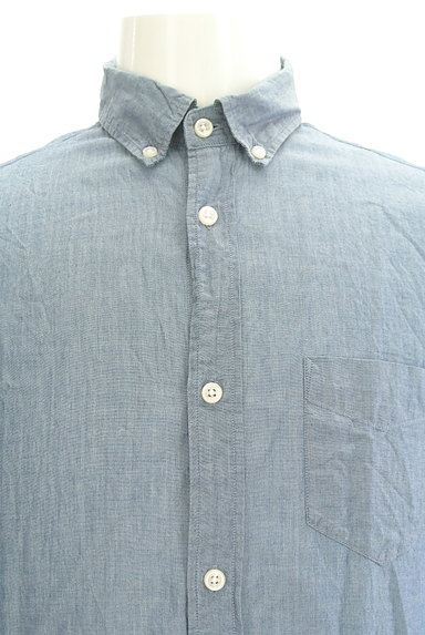 COMME CA COMMUNE（コムサコミューン）の古着「ベーシック７分袖シャツ（カジュアルシャツ）」大画像４へ
