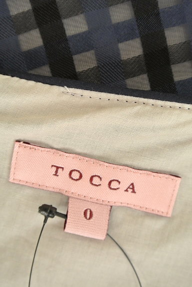 TOCCA（トッカ）の古着「膝下丈チェック柄シアーワンピース（ワンピース・チュニック）」大画像６へ