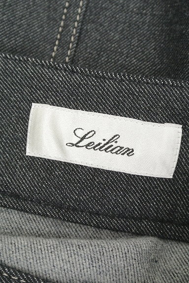 LEILIAN（レリアン）の古着「ブラックデニム風ひざ丈スカート（スカート）」大画像６へ